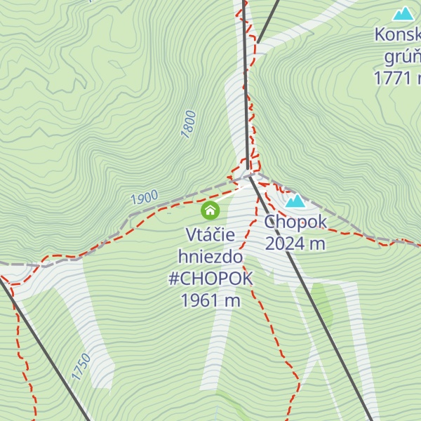 Map of Vtáčie hniezdo #CHOPOK