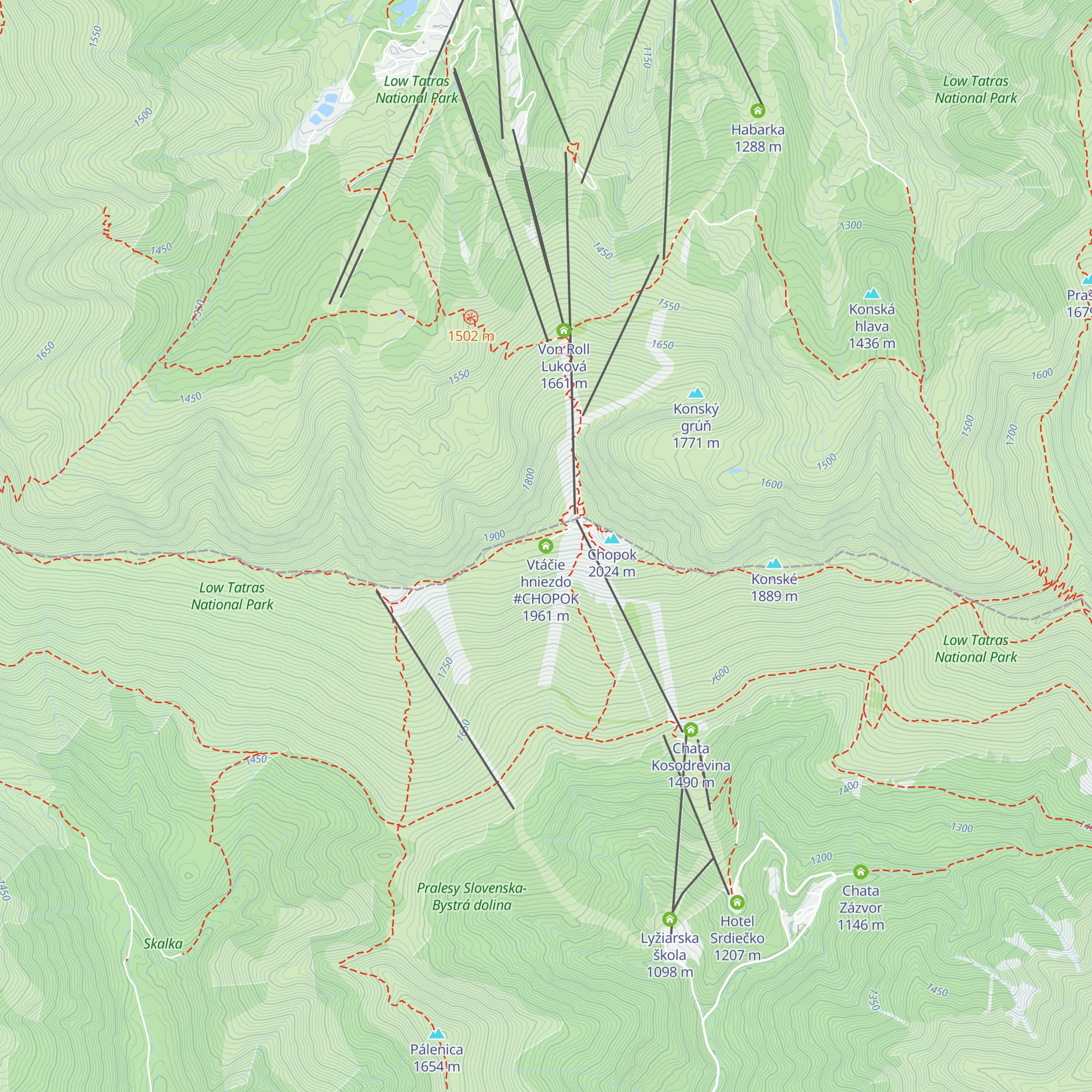 Vtáčie hniezdo #CHOPOK map