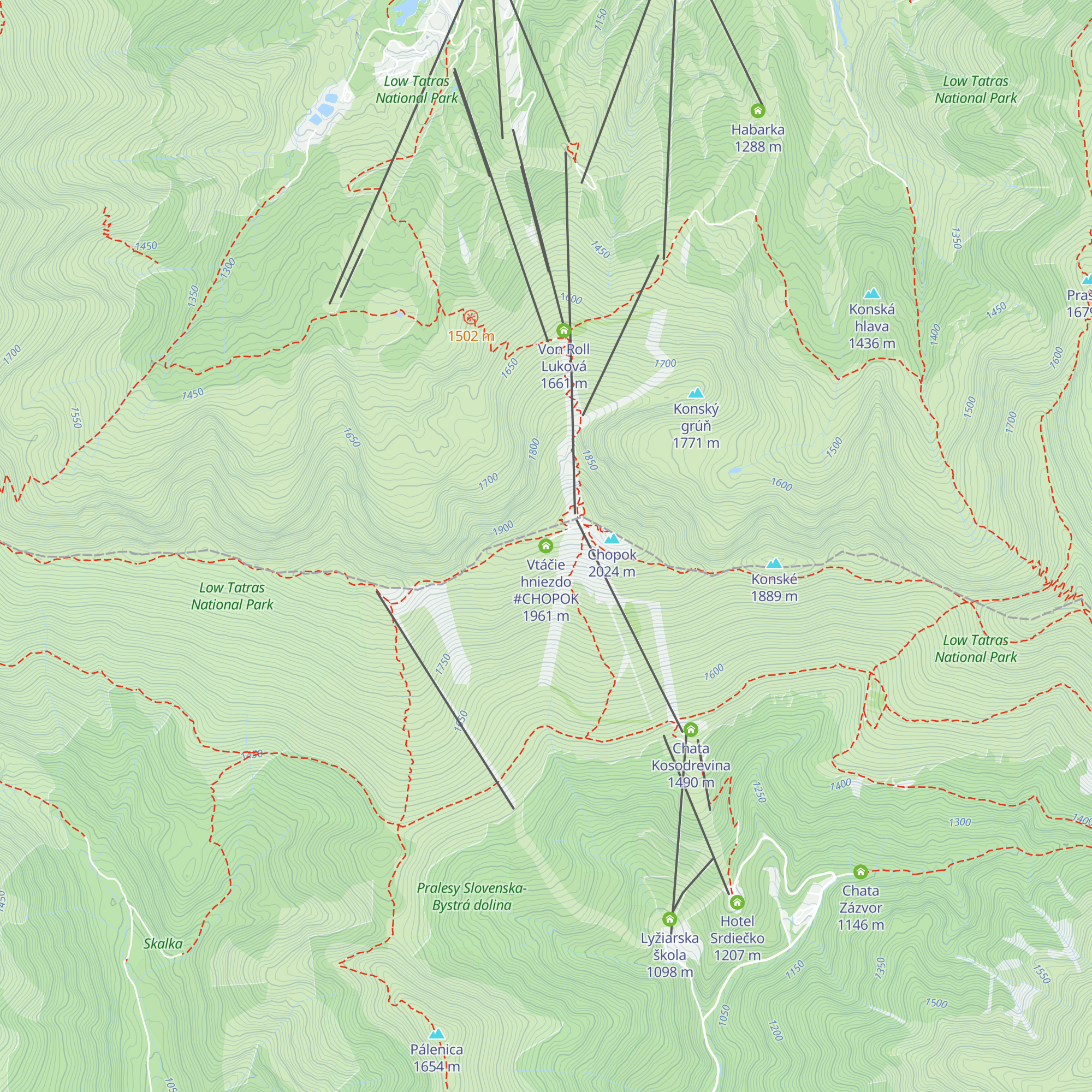 Vtáčie hniezdo #CHOPOK map