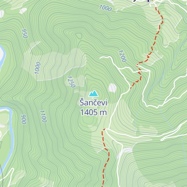 Map of Šančevi