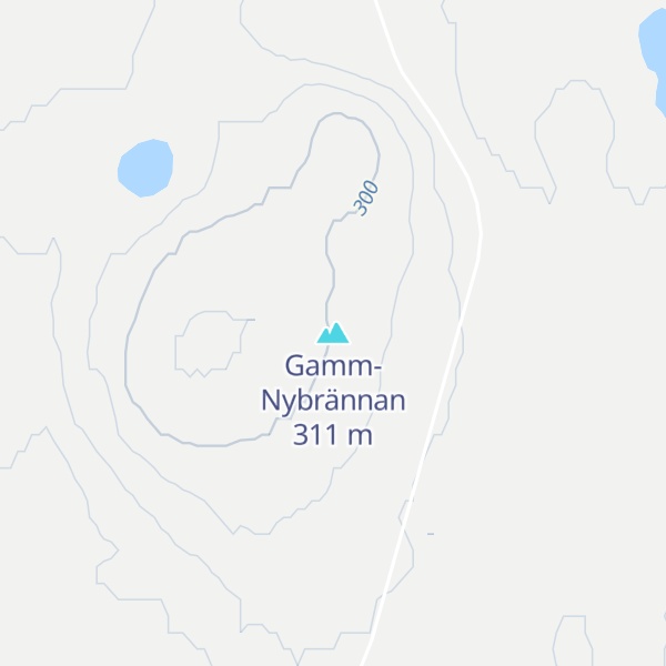 Map of Gamm-Nybrännan