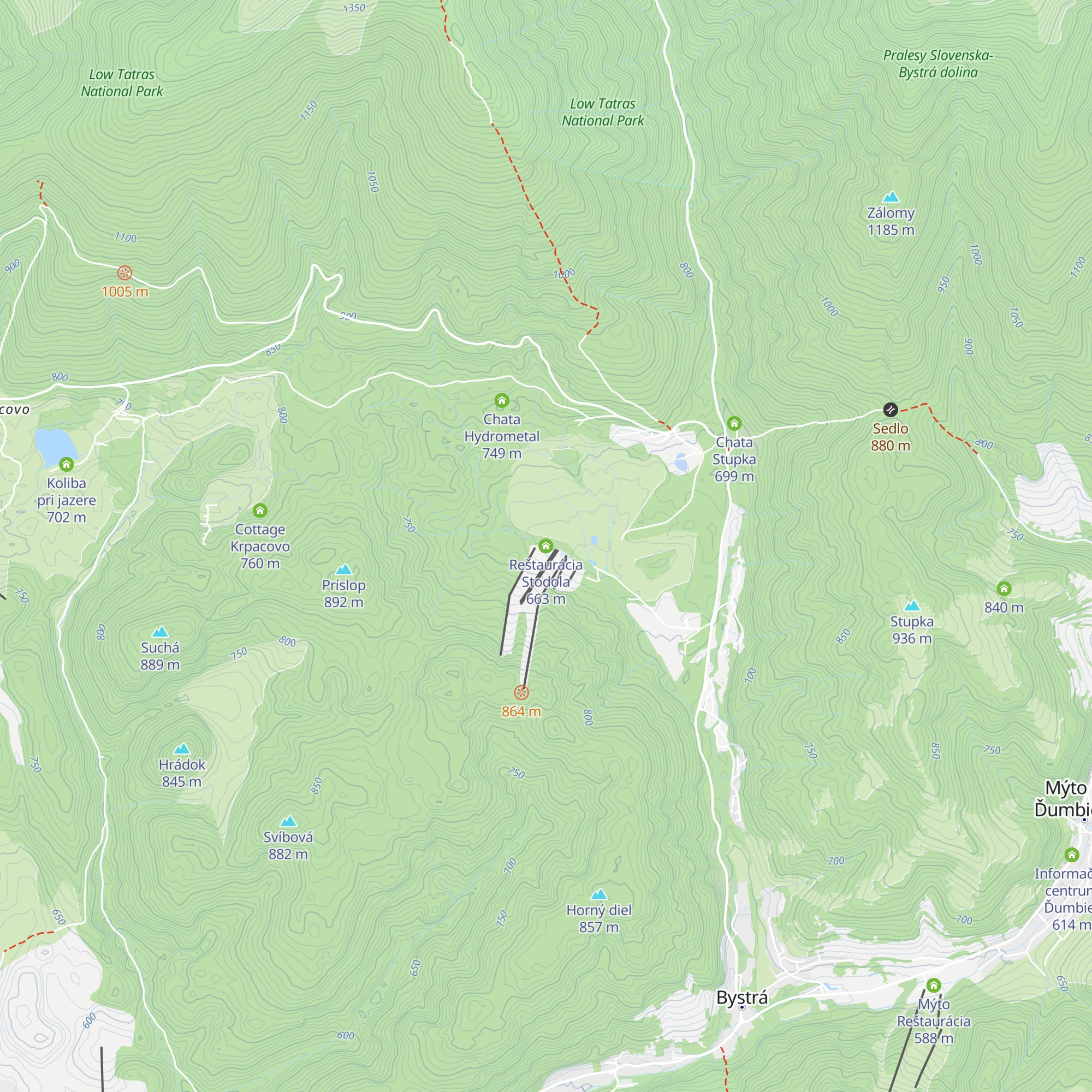 Reštaurácia Stodola map