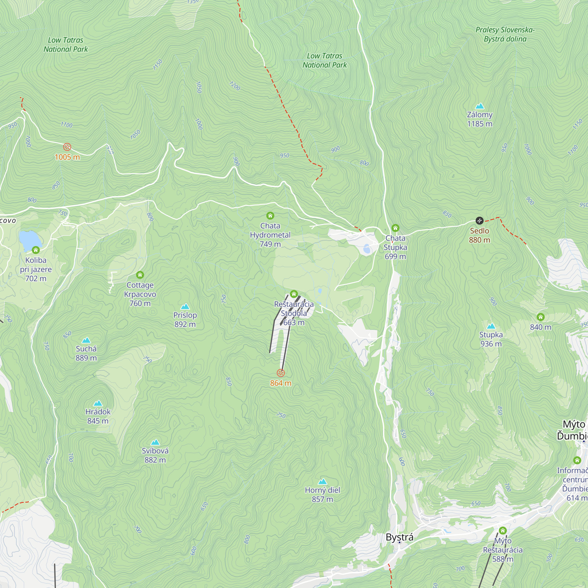 Reštaurácia Stodola map