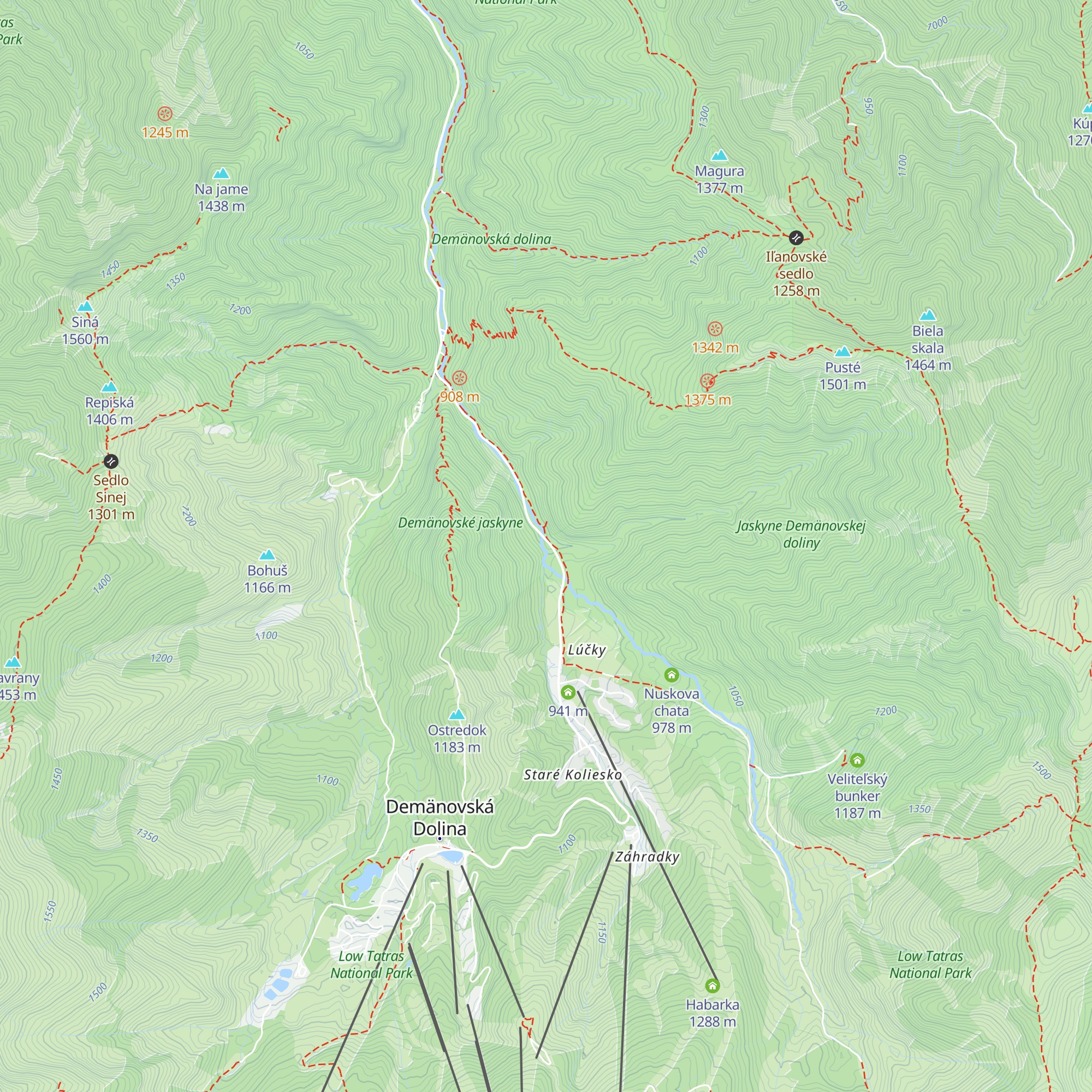 Speleodomec map
