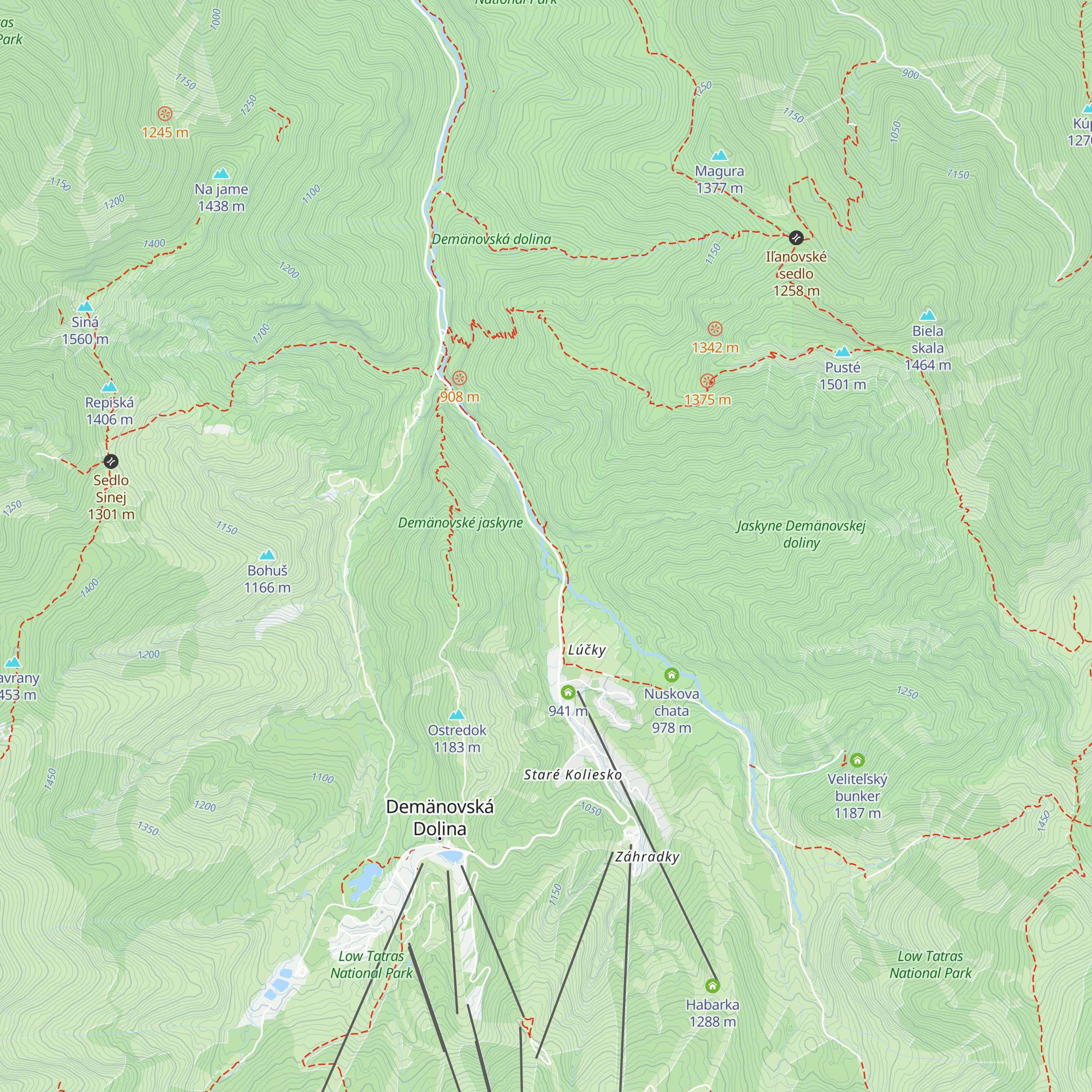 Speleodomec map