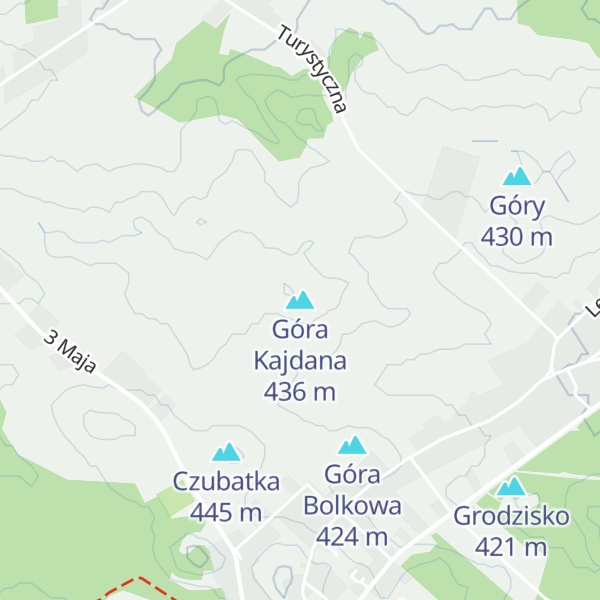 Map of Góra Kajdana