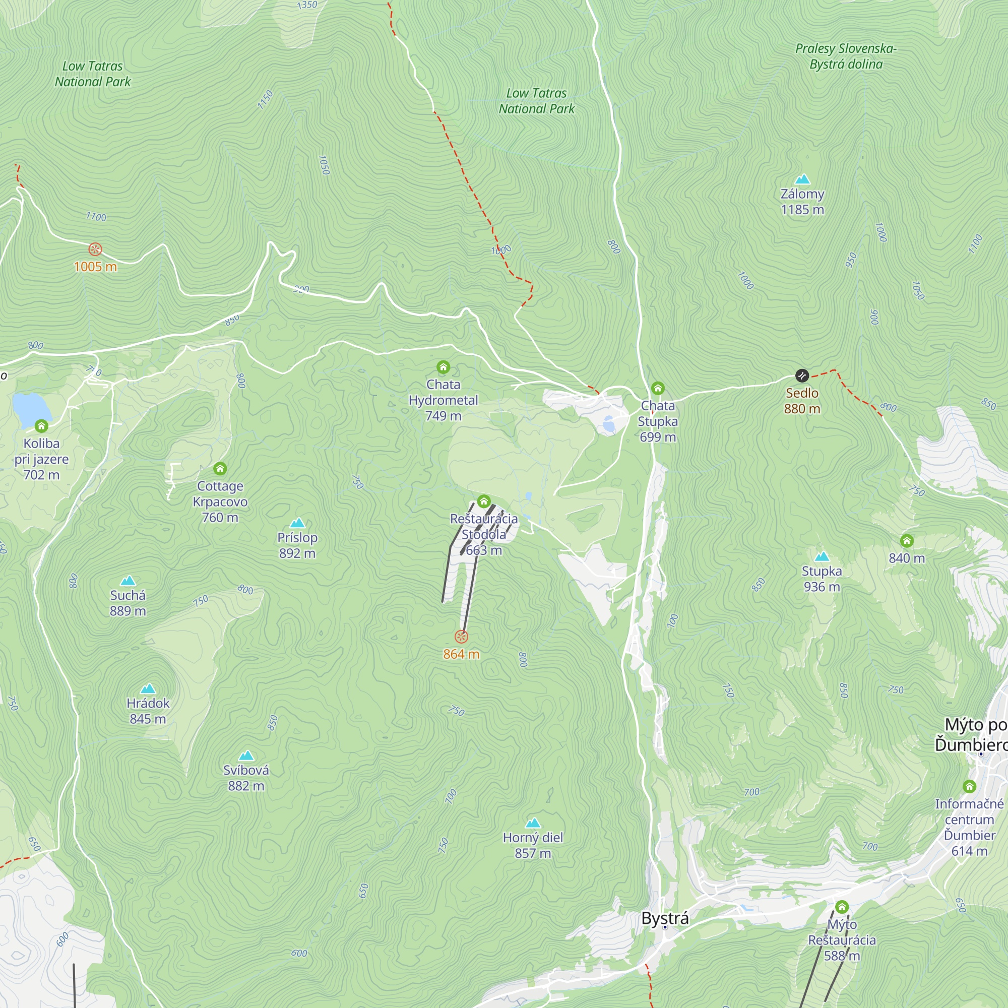 Slovenská reštaurácia map