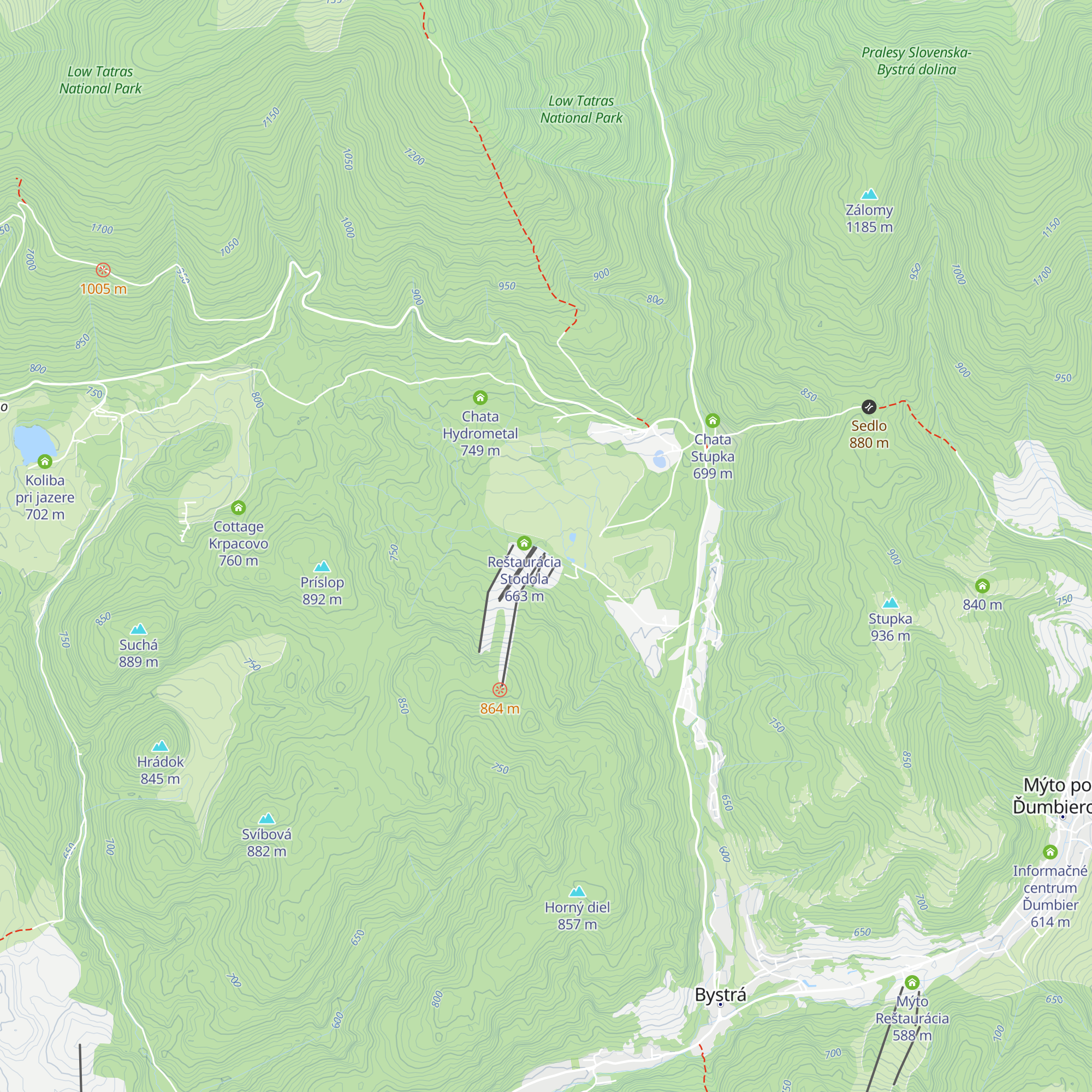 Slovenská reštaurácia map
