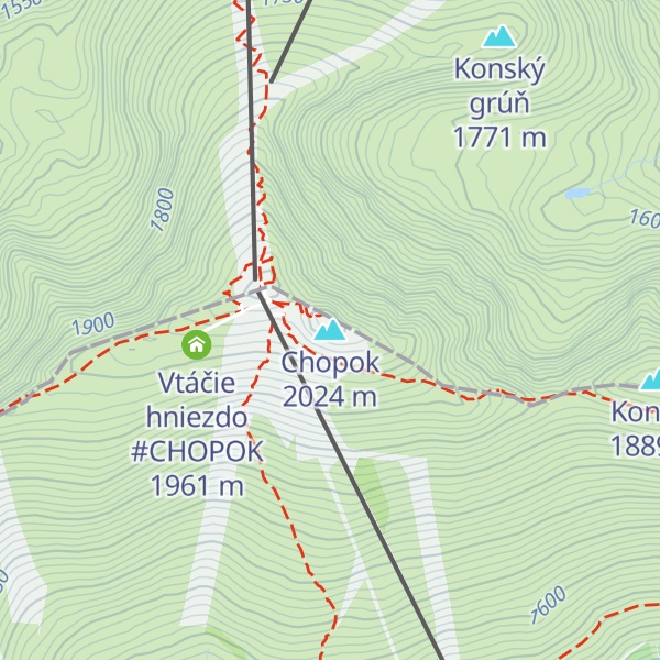 Map of Chopok