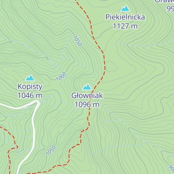 Map of Głowniak