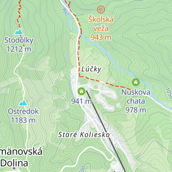 Map of Chata Lúčky