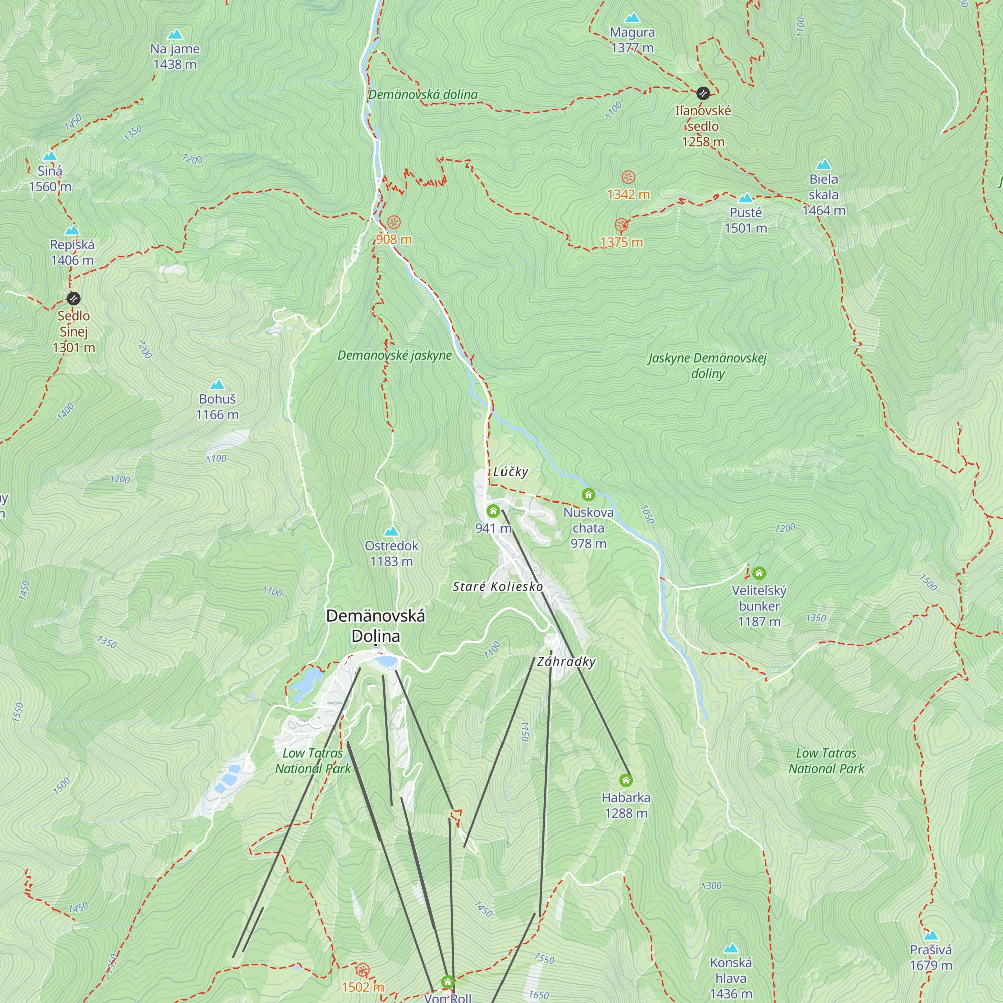 Chata Lúčky map