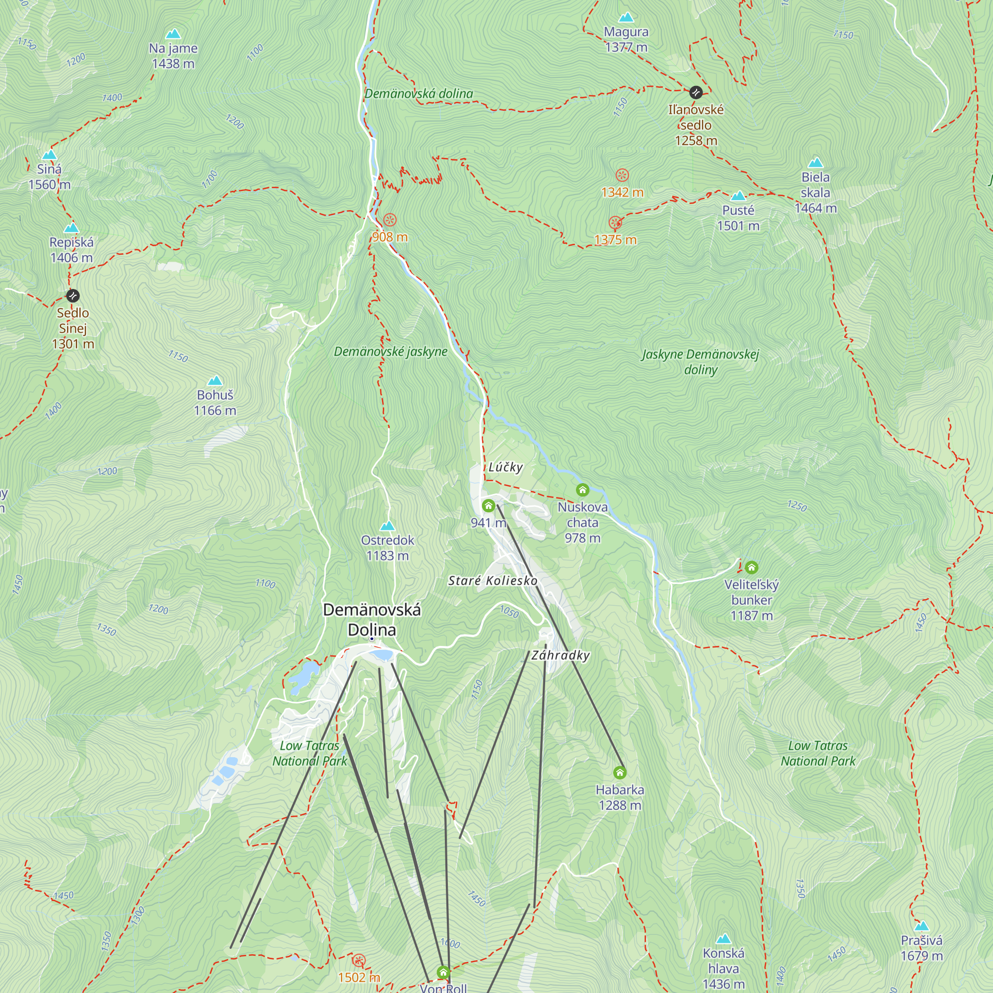 Chata Lúčky map
