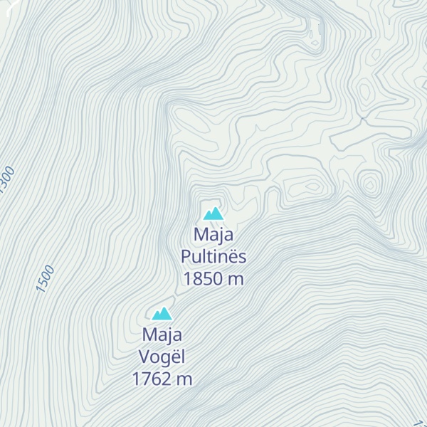 Map of Maja Pultinës