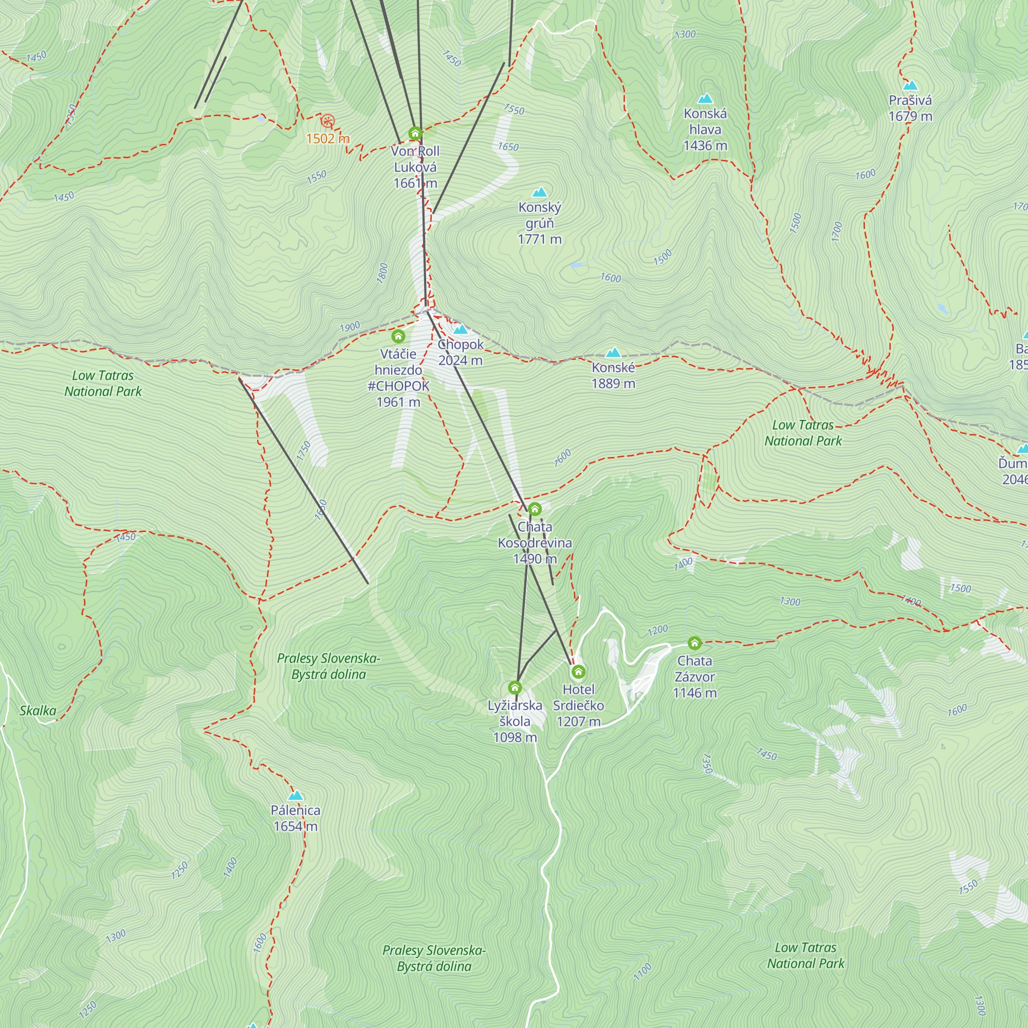 Kosodrevina map