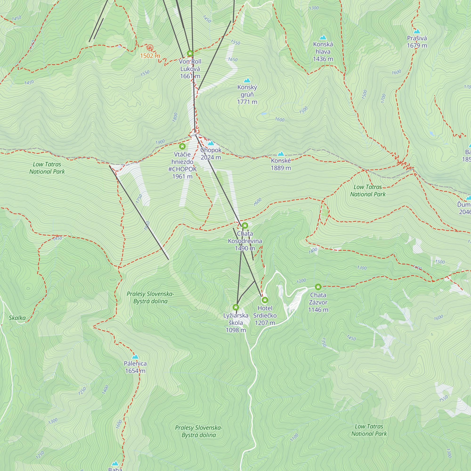 Kosodrevina map
