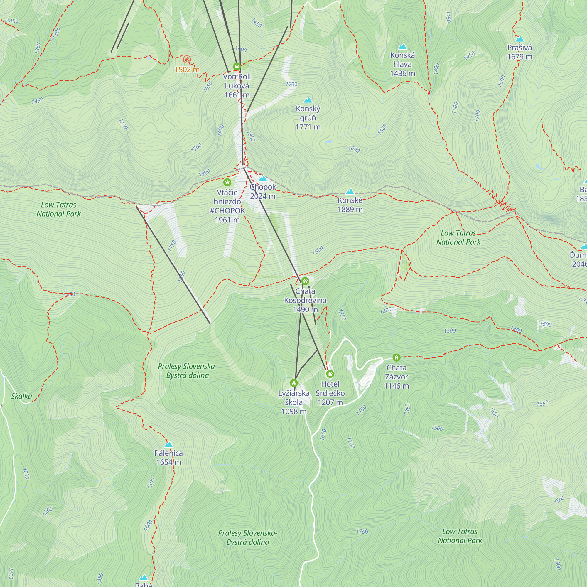 Kosodrevina map