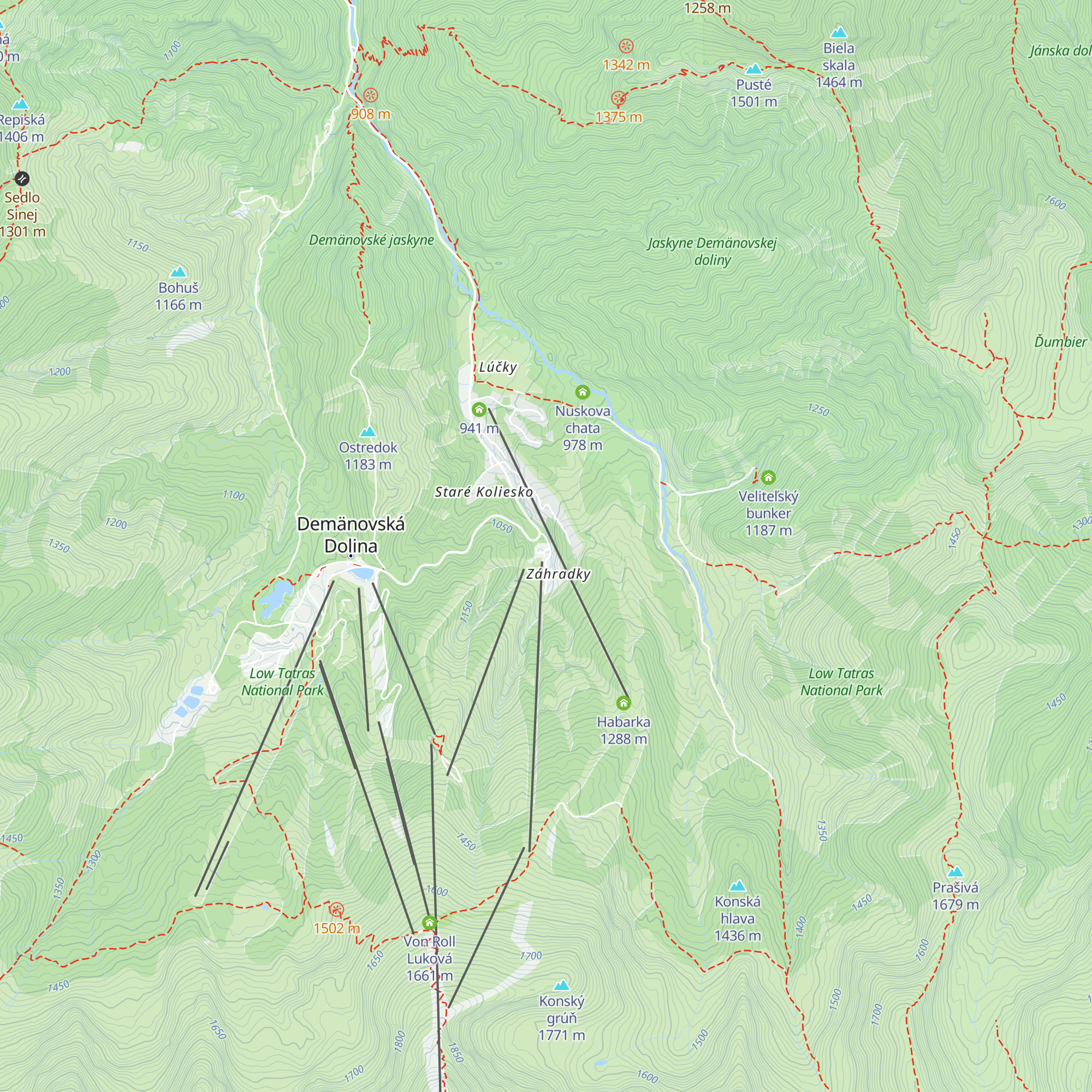 Ski & Fun map