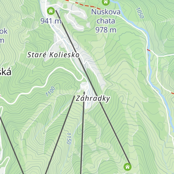 Map of Chata Záhradky