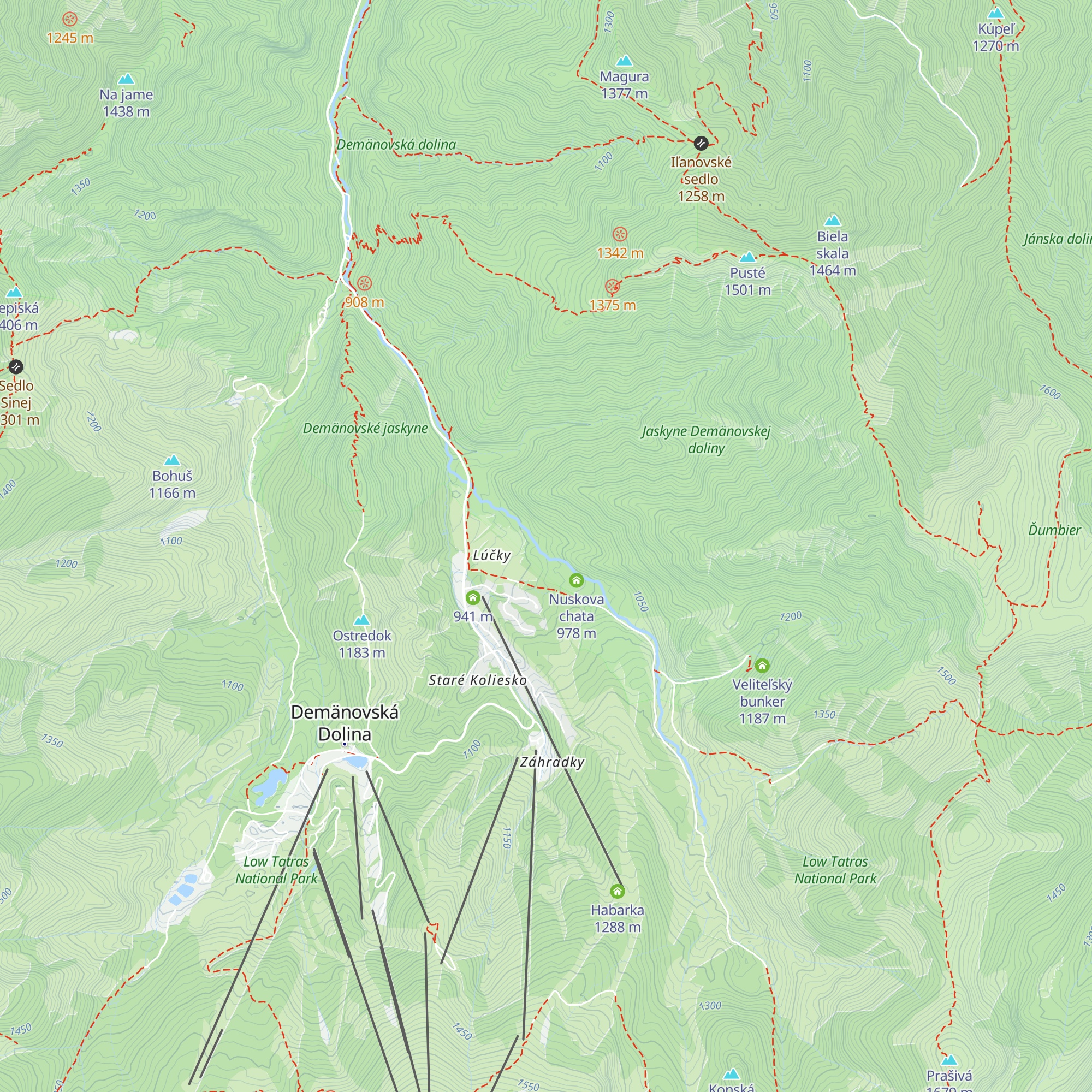 Chata Mrož map