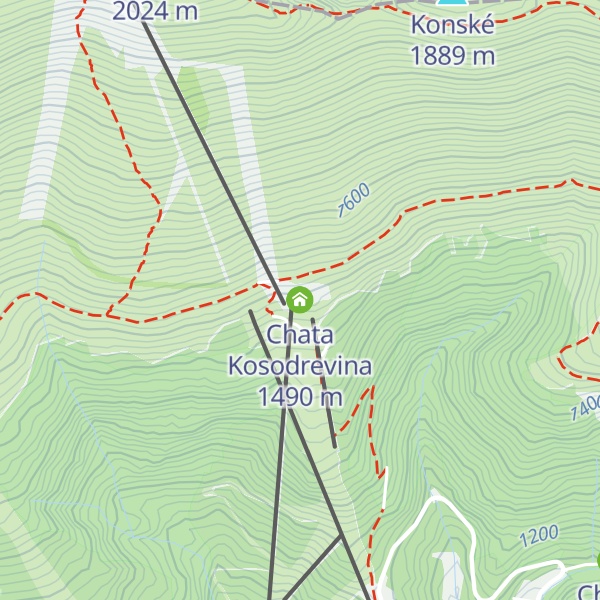 Map of Chata Kosodrevina