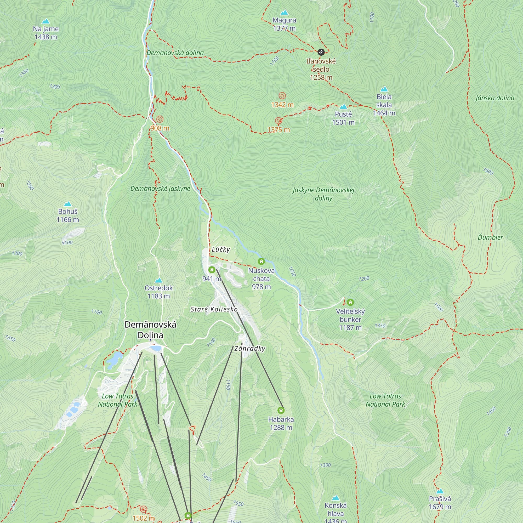Nuskova chata map