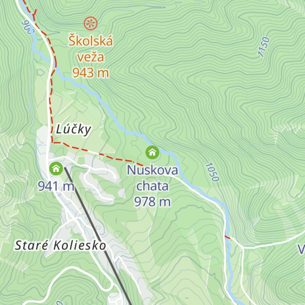 Map of Nuskova chata