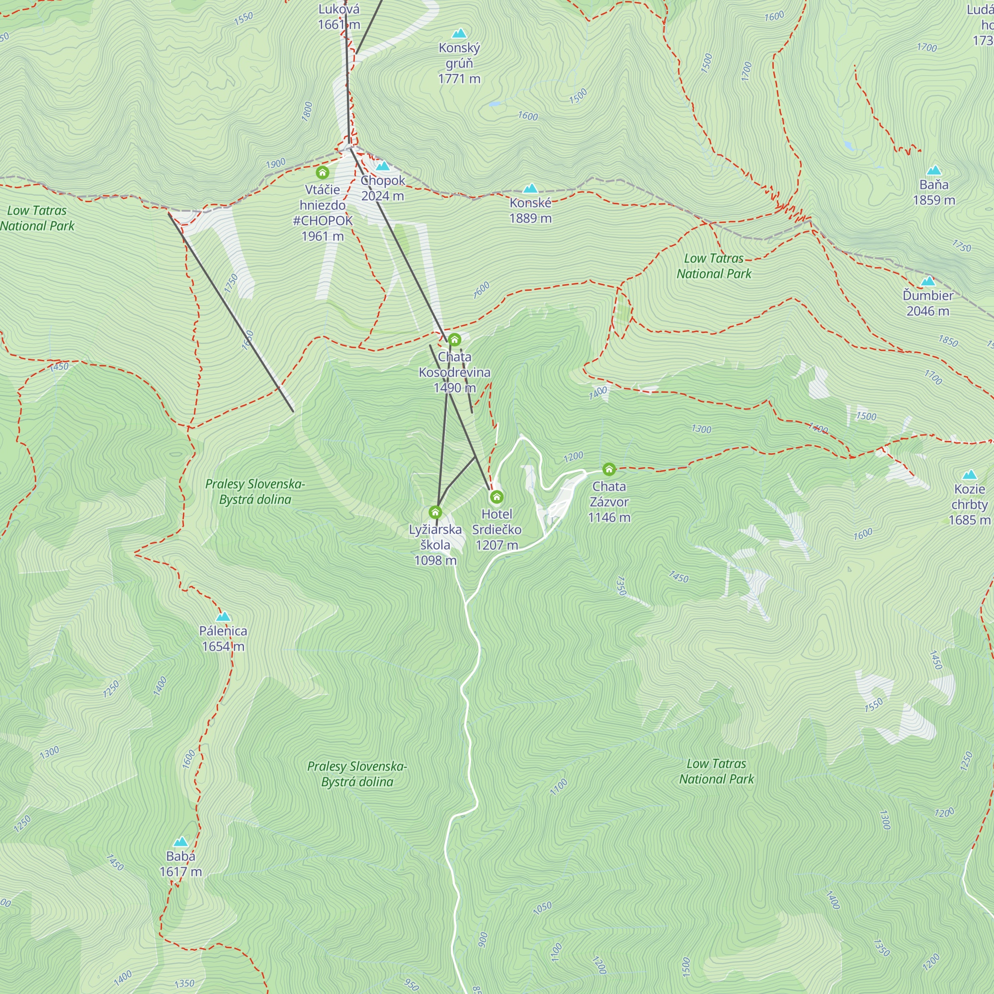 Hotel Srdiečko map