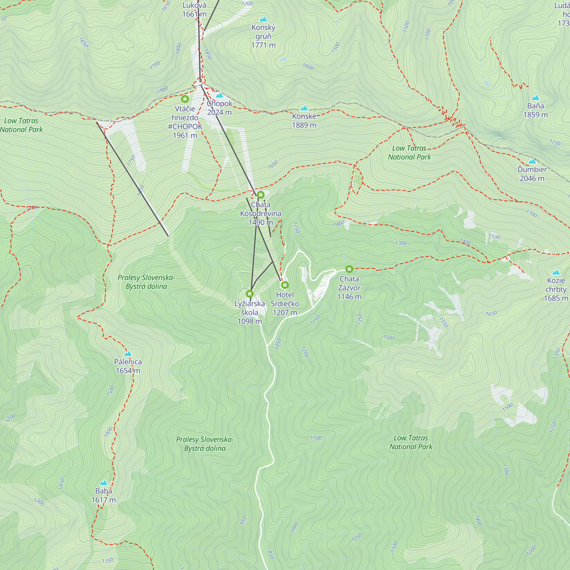 Hotel Srdiečko map