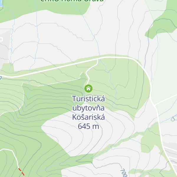 Map of Turistická ubytovňa Košariská