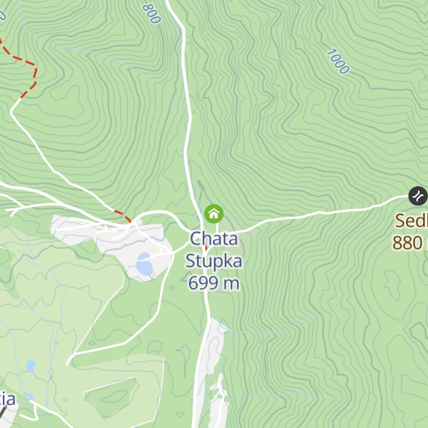 Map of Chata Stupka