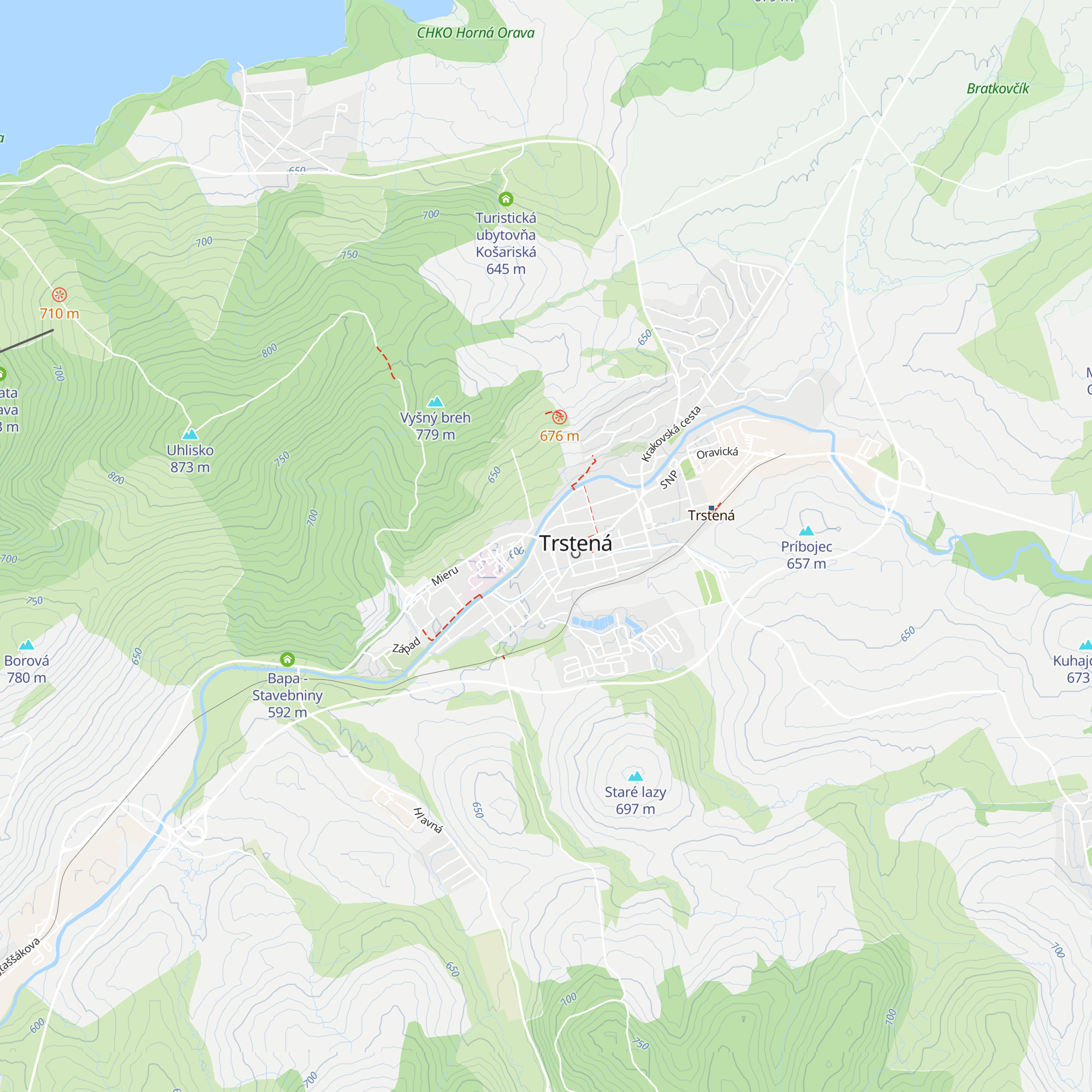 Turisticko informačné centrum Trstená map