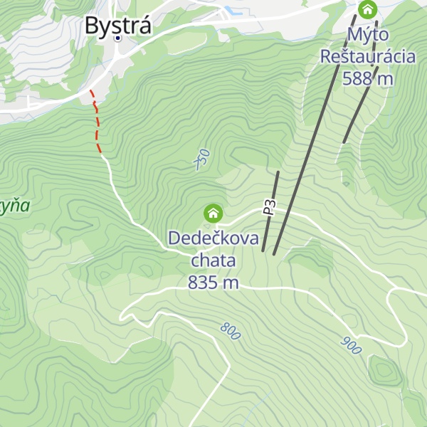 Map of Dedečkova chata