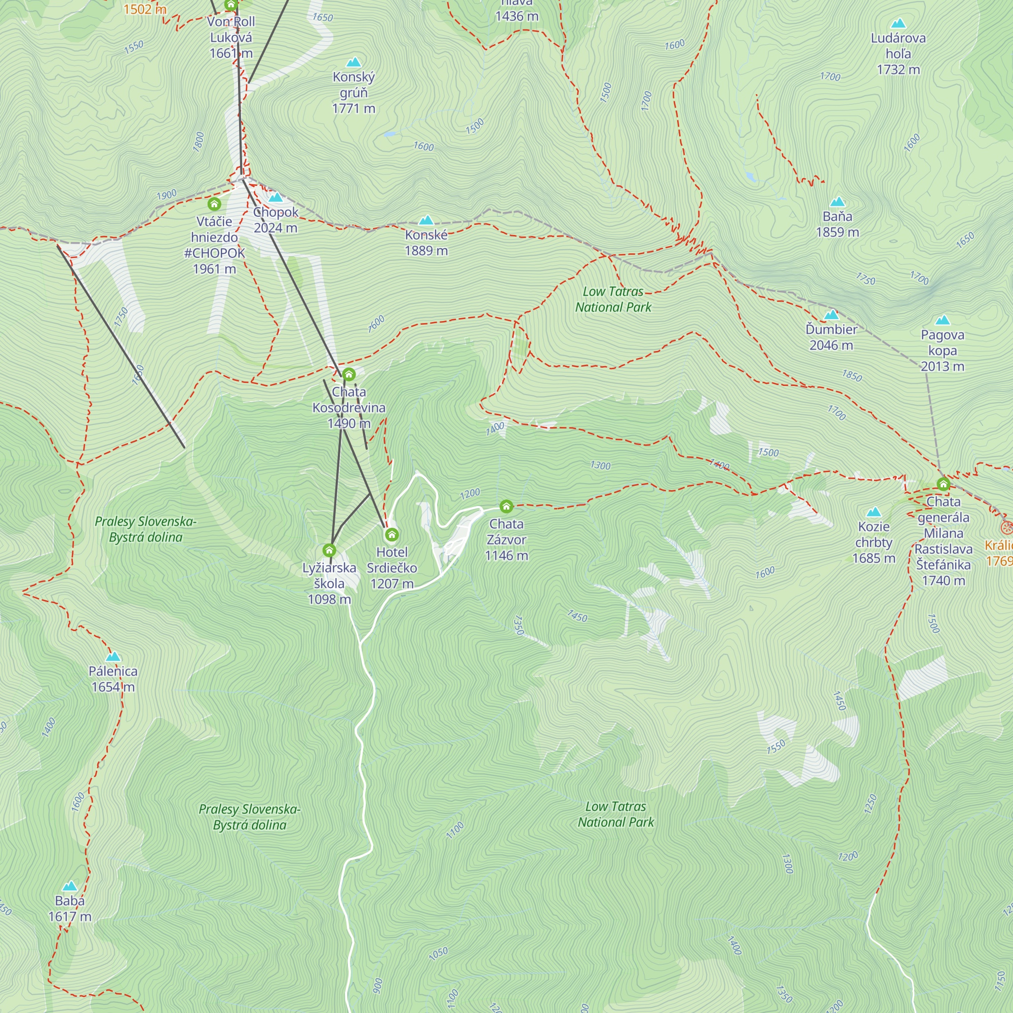 Chata Zázvor map