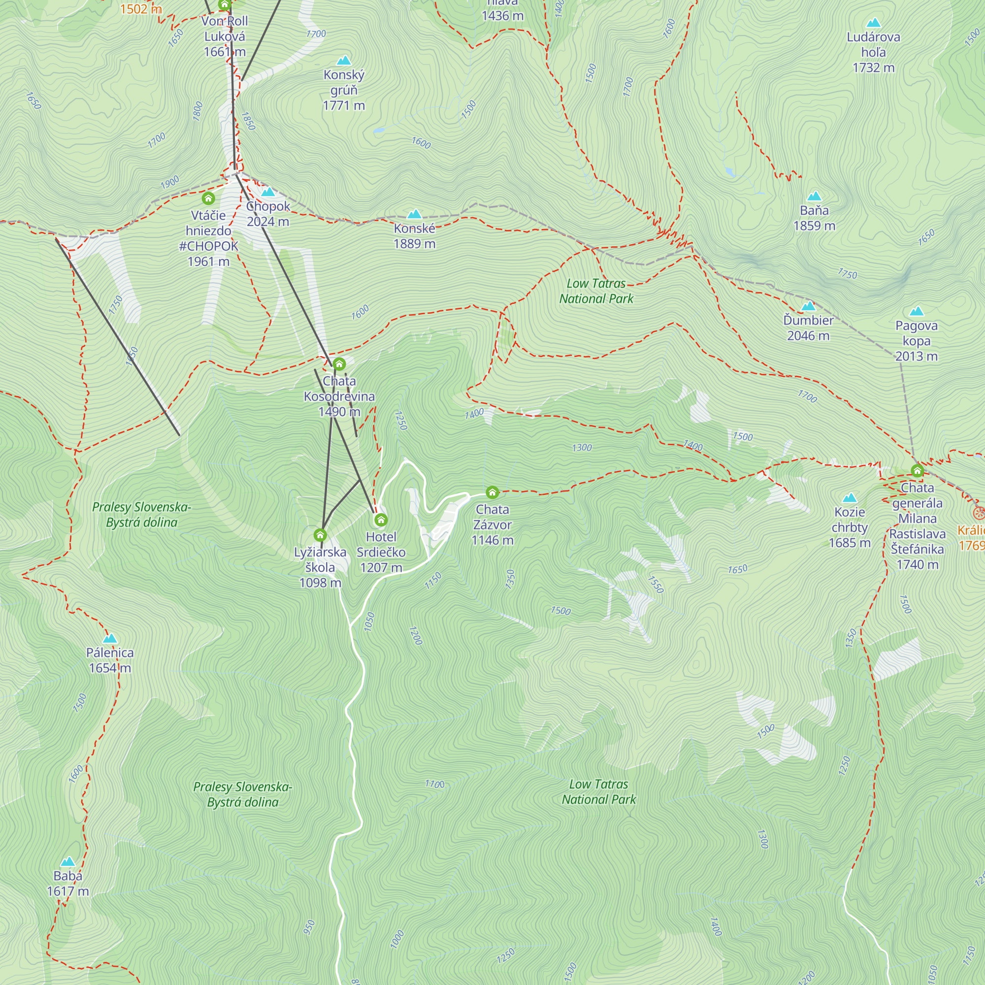 Chata Zázvor map