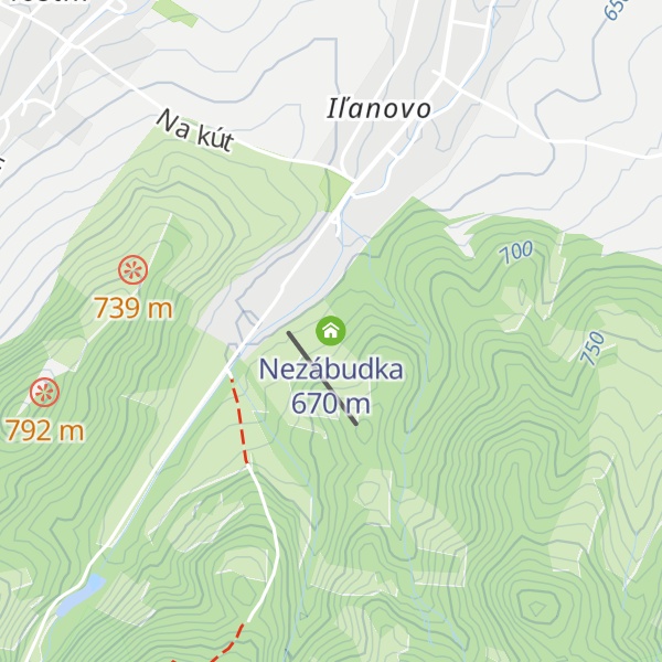 Map of Nezábudka