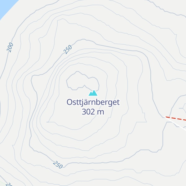 Map of Osttjärnberget