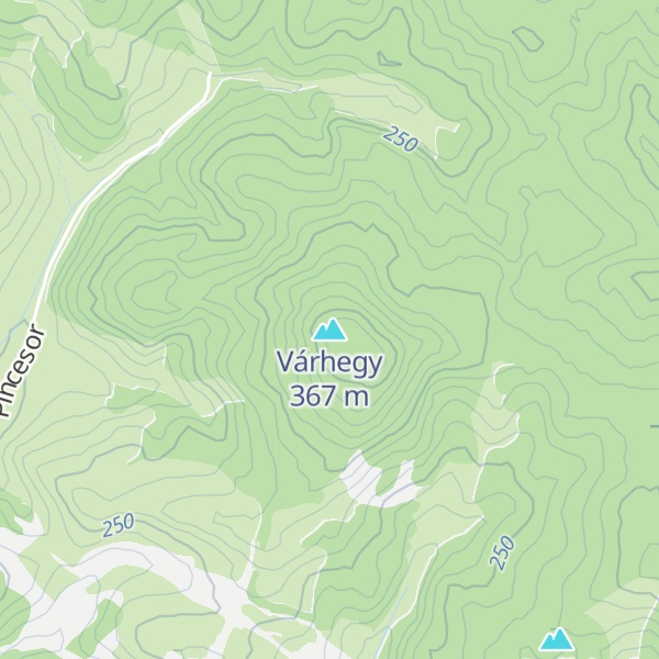 Map of Várhegy