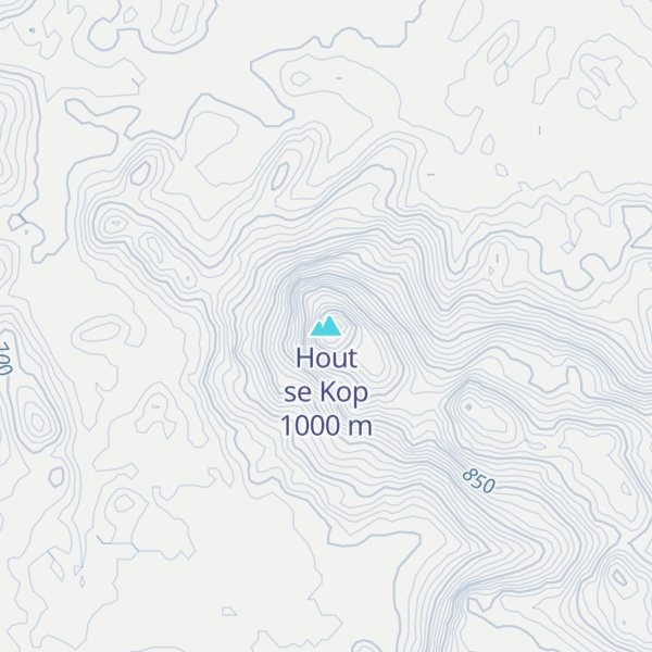 Map of Hout se Kop