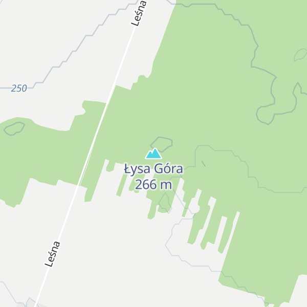 Map of Łysa Góra