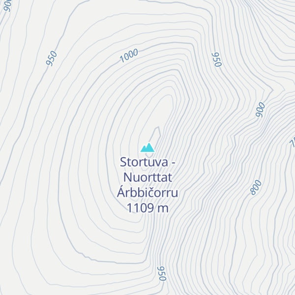 Map of Stortuva - Nuorttat Árbbičorru