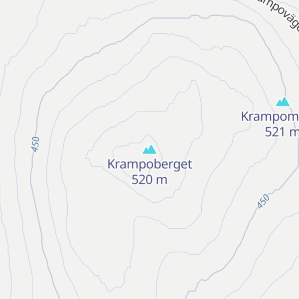 Map of Krampoberget