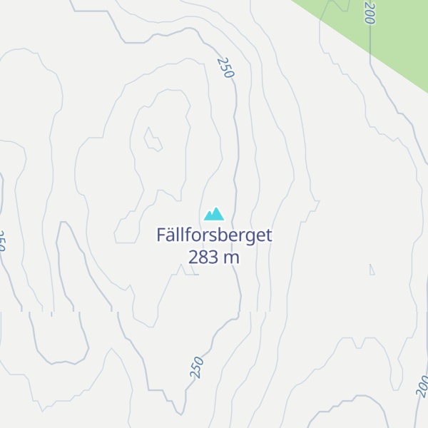 Map of Fällforsberget