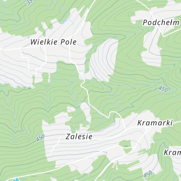 Map of Beskidzka Baza Obozowa ZHP w Zalesiu