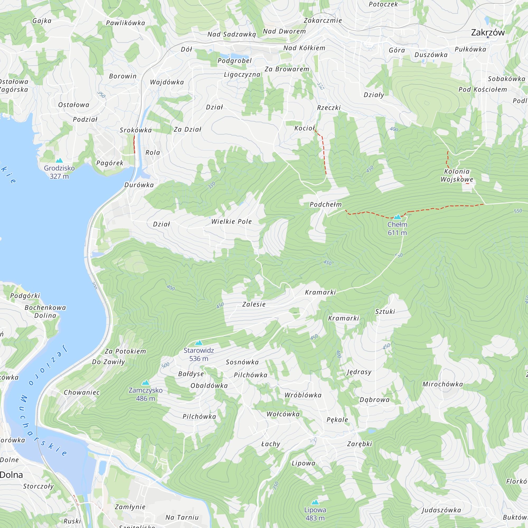 Beskidzka Baza Obozowa ZHP w Zalesiu map