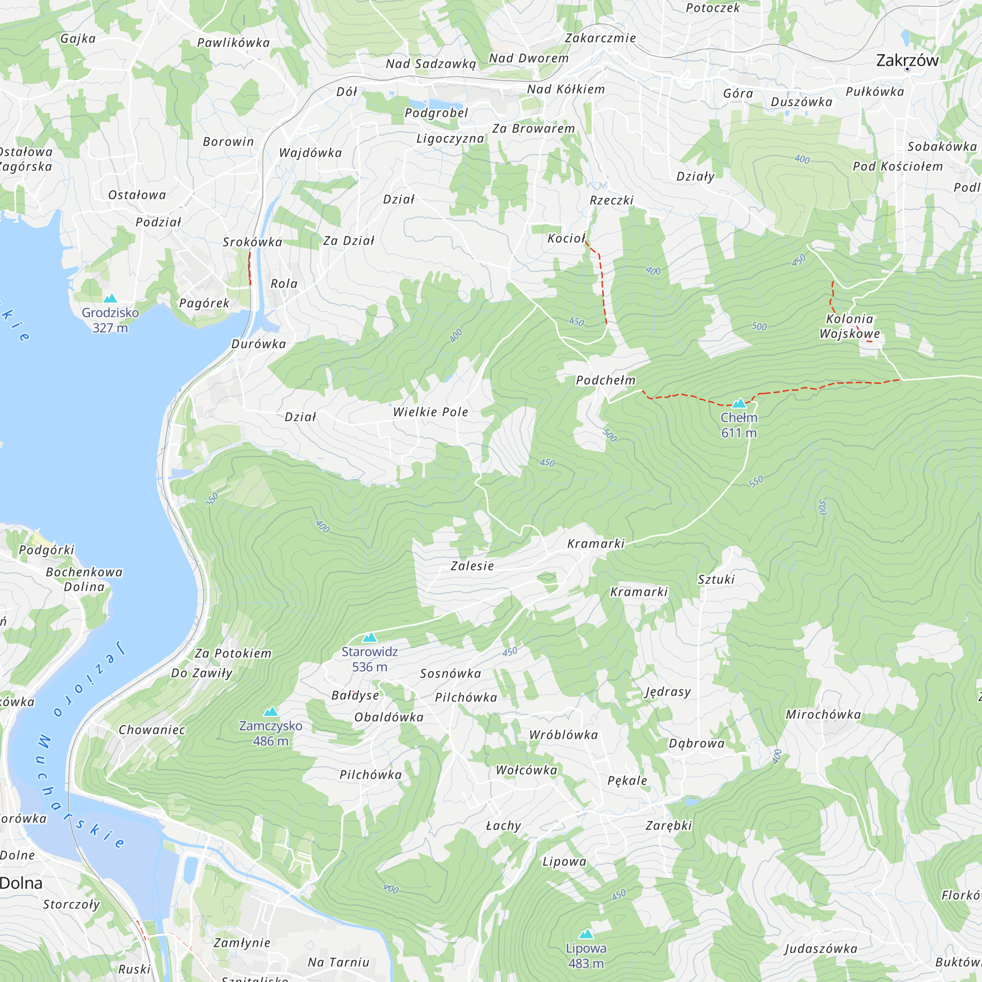 Beskidzka Baza Obozowa ZHP w Zalesiu map
