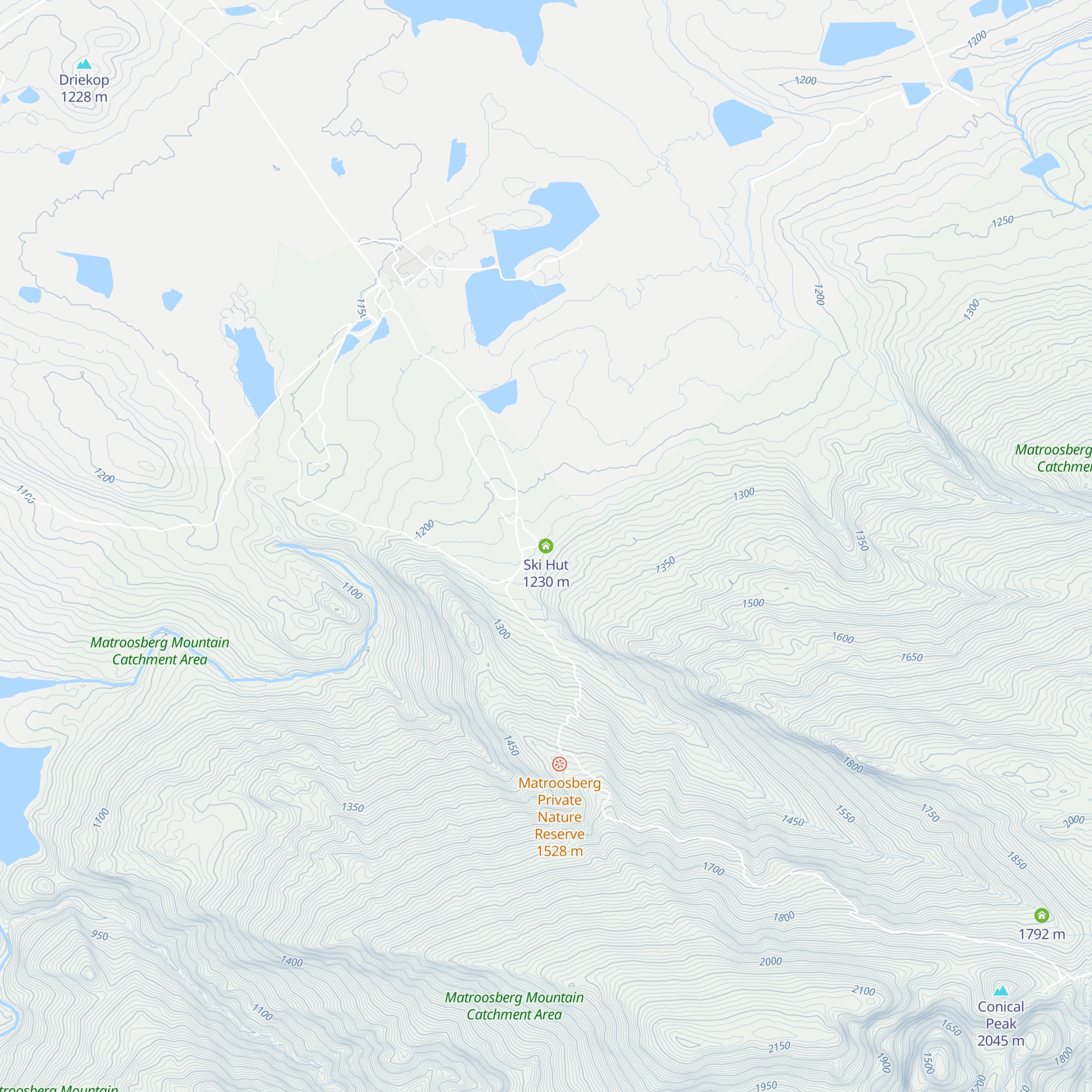 Ski Hut map