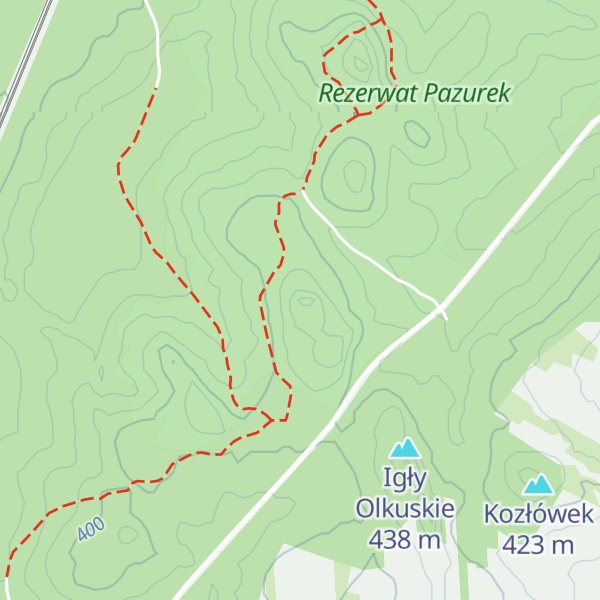 Map of Cisowa Skała