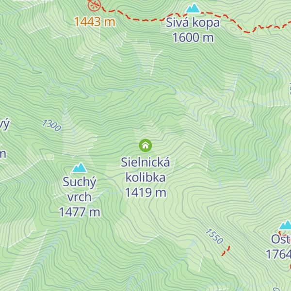 Map of Sielnická kolibka
