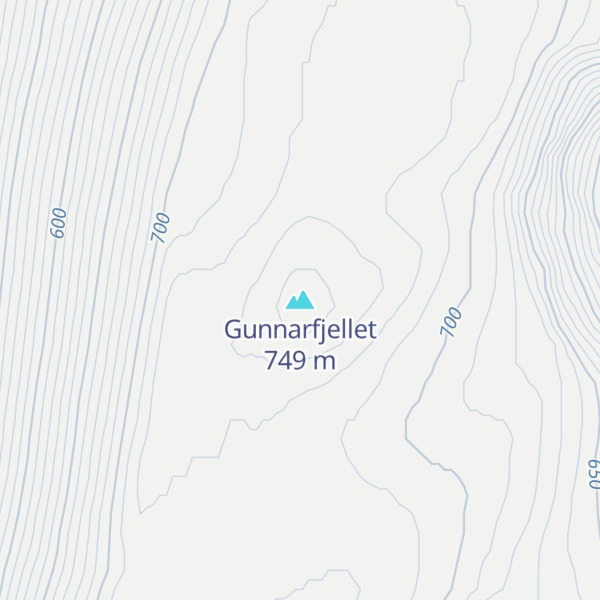 Map of Gunnarfjellet